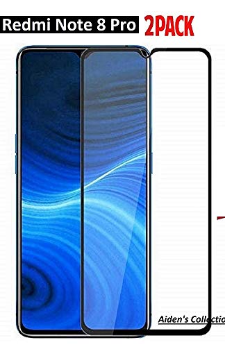 Product Cover Aiden's Collection | [2 PACK] Xiaomi Mi Redmi Note 8 Pro Tempered Glass 11D Full Coverage, Full Edge to Edge Screen Guard for Xiaomi Redmi Note 8 Pro [Pack Of 2][Combo of 2]