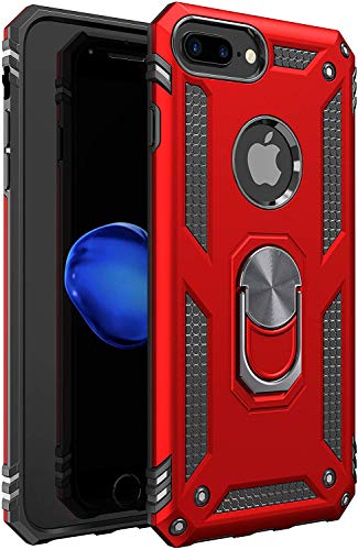 Product Cover iPhone 6 Plus Case | iPhone 6S Plus Case [ Military Grade ] 15ft. Drop Tested Protective Case | Kickstand | Compatible with Apple iPhone 6Plus / iPhone 6s Plus Case 5.5-Inch - Red