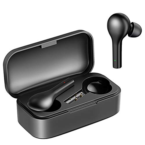 Product Cover QCY Wireless Earbuds, V5.0 Bluetooth Headphones In-Ear Stereo True Wireless Earphones with Touch Control, Binaural Calling, One-Step Paring, Total 24 Hours Play Time