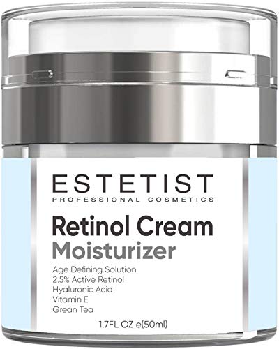 Product Cover Day & Night Retinol Cream Moisturizer for Face with Hyaluronic Acid - Professional Cosmetics for Anti Aging, Wrinkles & Fine Lines to Restore Elasticity