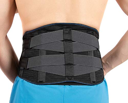 Product Cover Gazelle Back Brace - Fast Relief for Lower Back Pain and Sciatica with Removable Pouch for Hot/Cold Pack - Lumbar Support Belt with Adjustable Straps for Gym, Office Work and Heavy Lifting (L/XL)