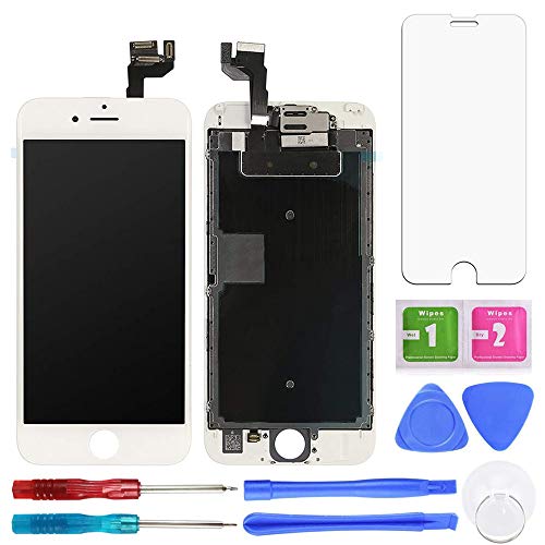 Product Cover [2019 Latest Technology] Screen Replacement for iPhone 6s, Full Assembly Screen with LCD Display Touch Digitizer 3D Touch Layer Front Facing Camera etc. to Fix iPhone 6s Screen, RD20191104, White