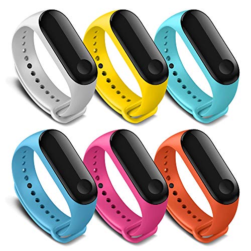 Product Cover AWINNER Bands Compatible with Xiaomi Mi Band 4 Smartwatch Wristbands Replacement Band Accessaries Straps Bracelets for Mi4 (6 Colors)