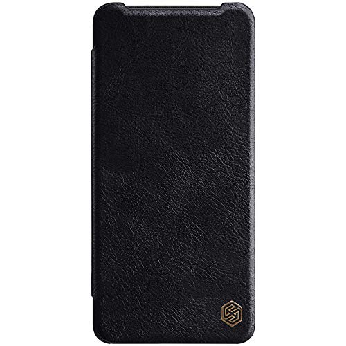 Product Cover Nillkin Qin Series Luxury Leather Wallet Flipcover for OnePlus 7T (Black)