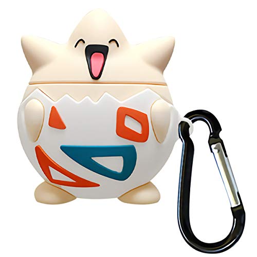 Product Cover Togepi Airpods Case, Cute Cartoon Airpods Cover Soft Silicone Rechargeable Headphone case for Apple AirPods 1st/2nd, Shockproof, Anti-Fall and Dustproof Protective (Togepi)
