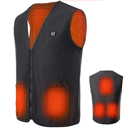 Product Cover KEYNICE Heated Vest, USB Charging Electric Heated Jacket for Men and Women, Washable Lightweight Heating Clothes for Camp, Hunting, Fishing and Outdoor Activities (Not Included Battery)