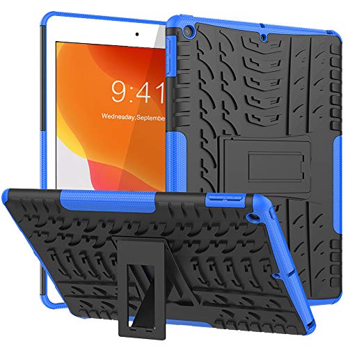 Product Cover HBorna iPad 7th Generation Case, iPad 10.2 Case 2019, Slim Heavy Duty Shockproof Rugged Drop Protection Cover Built-in Stand for New Apple iPad 10.2-inch 2019 Release Kids Friendly
