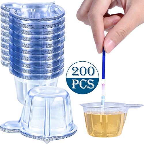 Product Cover 200 Pieces Urine Cups Plastic Urine Collection Cups Disposable Urine Specimen Cups for Pregnancy Test, 40 ML