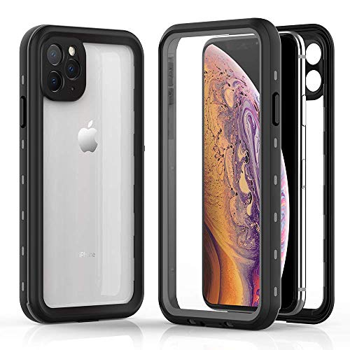 Product Cover Compatible with iPhone 11 Pro max Case, Full-Body Rugged Cases with Quadruple Protections-IP69K Waterproof ; Tight Dustproof; Shatter-Resistance; Built-in Screen Protector(Fore&Back)