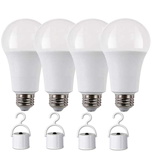 Product Cover Rechargeable LED light bulbs with Battery backup, Emergency LED Bulb, Pack of 4, LED 60 Watt bulb.