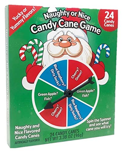 Product Cover Christmas Candy Canes Gag Gift Stocking Stuffer Naughty Or Nice Game 3.38 Ounce