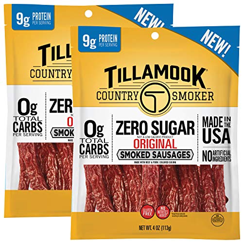 Product Cover Tillamook Country Smoker Zero Sugar Original Smoked Sausages, 8 Ounces