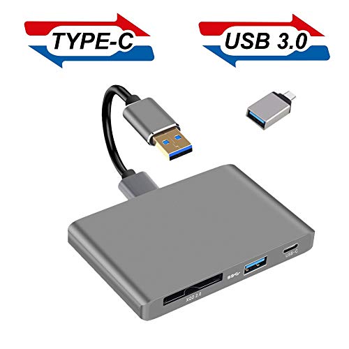 Product Cover XQD Card Reader, 2019 Upgraded XQD 2.0 Adapter with USB 3.0\USB-C Port Memory Card Reader Compatible with Sony G/M Lexar Nikon DELKIN Devices USB Mark Card Compatible with Windows/MacBook