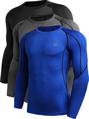 Product Cover Neleus Men's Dry Fit Long Sleeve Compression Shirts Workout Running Shirts