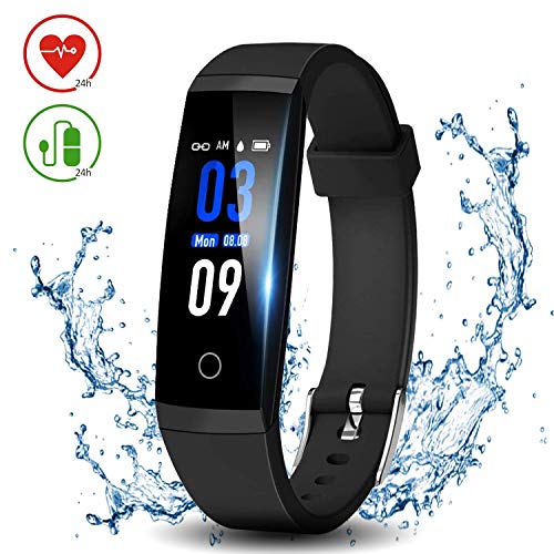 Product Cover DoSmarter Health Tracker with Heart Rate Blood Pressure Monitor, Waterproof Fitness Tracker with Step Calories Counter and Sleep Monitor for Woman Man, Digital Pedometer Watch for Android iOS