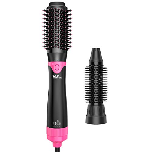 Product Cover YaFex One-Step Hair Dryer Volumizer - Upgraded Detachable Hair Dryer Brush with 2 Styling Heads, Lightweight Blow Dryer Brush with Natural Boar Bristles, Ionic Technology
