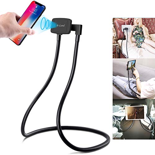 Product Cover B-Land Magnetic Phone Holder, Gooseneck Bed Cell Phone Holders Universal Mobile Phone Stand Flexible Tablet Stand Holder Neck Phone Holder, Compatible of Phones & Tablets