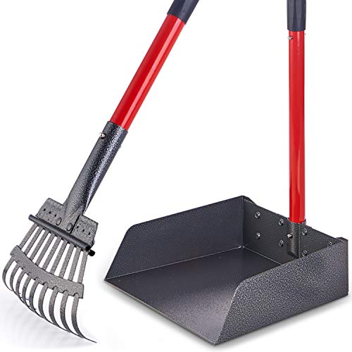 Product Cover Pawler Bigger Dog Pooper Scooper for Large and Small Dogs, Easy to Use Rake and Tray Set for Pets, Great for Lawns, Grass, Dirt, Gravel