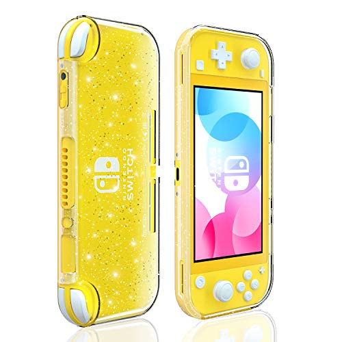 Product Cover Crystal Glitter Case for Nintendo Switch Lite, Clear Shiny Sparkly TPU Cover for Switch Lite