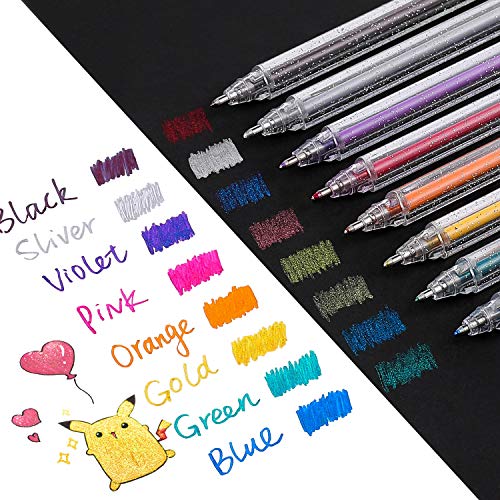 Product Cover Sparkle Pop Metallic Gel Pen, 1.0mm Bold Line Dual Metallic Liquid Gel Pen for Adult Coloring, Doodling, Drawing, Scrapbooking, Card Making, Illustrations, Designs, Bullet Journaling