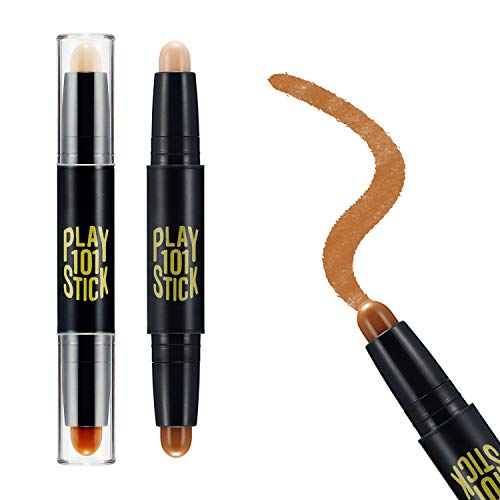 Product Cover Boobeen Contour and Highlighters Stick - Double-end Makeup Concealer Contouring Sticks Cream and Highlighter Stick - Bronzer - Face Highlighters