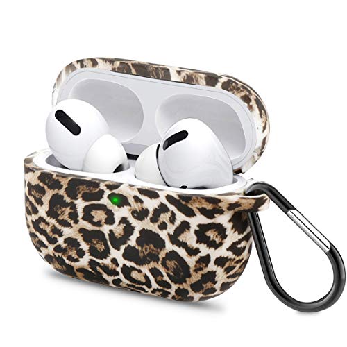 Product Cover Dggr Compatible with AirPods Pro 2019 Case Protective Silicone Cover and Skin for AirPods Pro for The Airpods Pro/3 - Leopard Print