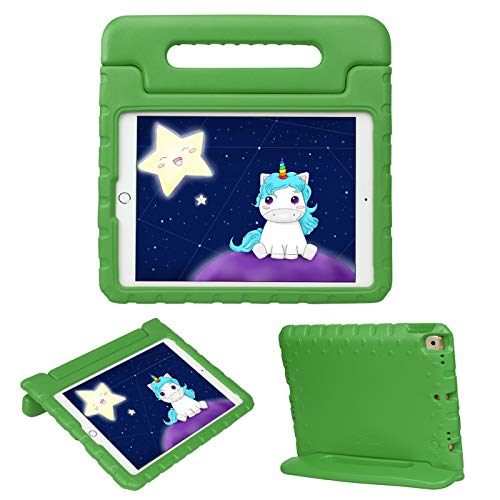 Product Cover HDE iPad 7th Generation Case for Kids - iPad 10.2 inch 2019 Case for Kids Shock Proof Protective Light Weight Cover with Handle Stand for 2019 Apple iPad 10.2 - Green