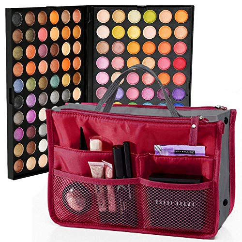 Product Cover SLAM Beauty Eyeshadow Palette Makeup for Eyes 120 Colors to Shadow Great for Professional and Personal Use + Holiday Gift of a Free Complimentary Cosmetic Bag Organizer Perfect For Every Woman & Girl