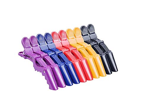 Product Cover hair clips for styling sectioning - 10Pcs Hair Clips for Women Wide Teeth Double Hinged Design Alligator Styling Sectioning Clips of Professional Hair Salon Quality