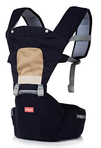 Product Cover INFANTSO Hip SEAT Baby Carrier Soft,Comfortable & FLEXBILE (Dark Blue)