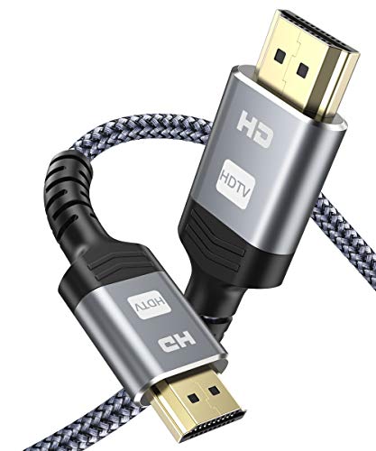 Product Cover High-Speed HDMI 2.0 Cable 25FT,Highwings High Speed 18Gbps HDMI 2.0 Braided HDMI Cord Compatible 4K HDR,HDCP 2.2,Video 4K UHD 2160p,HD 1080p,3D -Xbox PlayStation PS3 PS4 Blu-ray Netflix LG Samsung ect