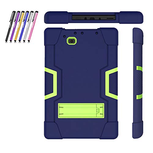 Product Cover Cherrry for RCA 10 Viking Pro RCt6a03w13 10.1 Inch Case,Heavy Duty Shockproof Rugged Impact Resistant Hybrid Three Layer Full Body Protective Case Cover for RCA 10 Viking Pro 10.1 Inch (Navy/Green)