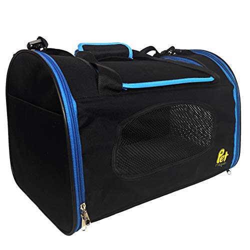 Product Cover Pet Magasin Foldable Pet Carrier Waterproof, Collapsible Soft Pet Transport Bag for Cats, Small Dogs & Pets for Car & Plane