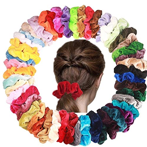 Product Cover Shonlinen 12 Pcs Velvet Hair Scrunchies,Soft Hair Ties Elastic Scrunchies Hair Bands for Women, Girls
