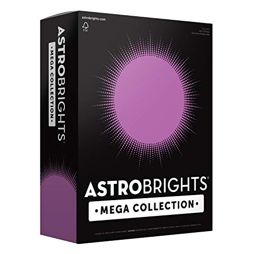 Product Cover Astrobrights Mega Collection, Colored Cardstock, Bright Purple, 320 Sheets, 65 lb/176 gsm, 8.5
