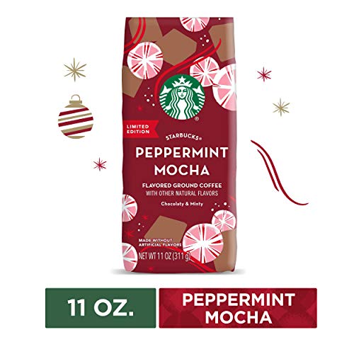 Product Cover Starbucks Peppermint Mocha Ground Coffee - Pack of 3 Bags - Limited Edition Seasonal Flavored Coffee