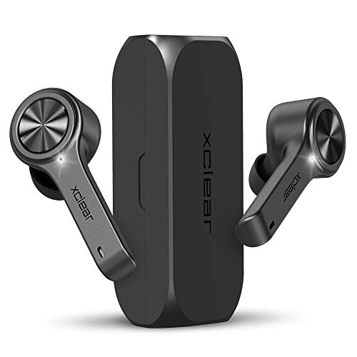 Product Cover XClear Wireless Earbuds with Immersive Sounds True 5.0 Bluetooth in-Ear Headphones with Charging Case/Quick-Pairing Stereo Calls/Built-in Microphones/IPX5 Sweatproof/Pumping Bass for Sports Black
