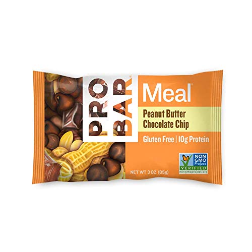Product Cover PROBAR - Meal Bar, Peanut Butter Chocolate Chip, Non-GMO, Gluten-Free, Certified Organic, Healthy, Plant-Based Whole Food Ingredients, Natural Energy (6 Count) Packaging May Vary