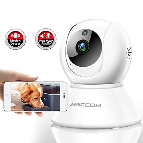 Product Cover Pet Camera,Dog Camera 1080P HD Wireless IP Camera 2.4G with 2 Way Audio Night Vision, Auto-Cruise, Motion Tracker, Activity Alert,Support iOS/Android/Windows