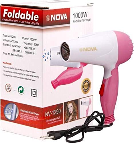 Product Cover EGJQI Devanshi Unisex Professional NV-1290 Folding Portable Plastic Body Hair Dryer with 2 Speed Control (1000W)