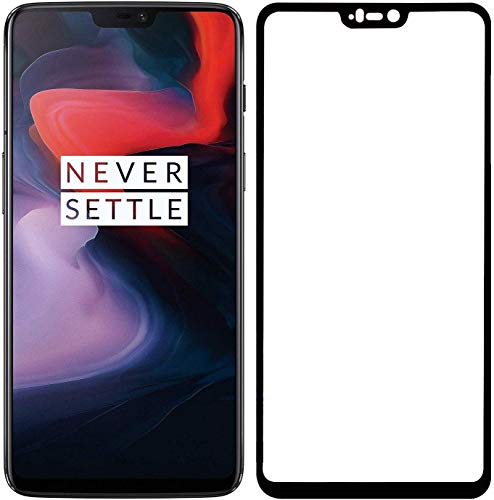 Product Cover JGD PRODUCTS 11D Tempered Glass with Curved Edges and 9H Hardness Full Glue Edge to Edge Screen Protection for OnePlus 6 (2018)
