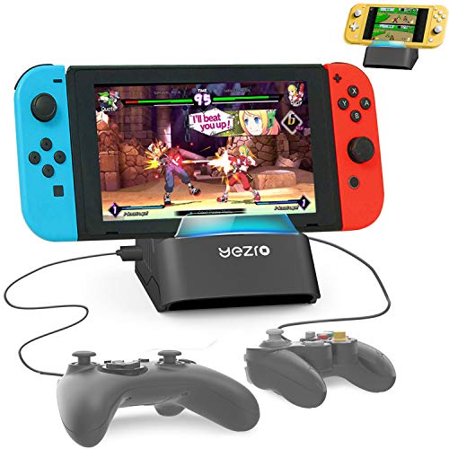 Product Cover Nintendo Switch Dock Switch Lite Playstand - Portable Charging Dock Station for Switch Lite/Switch - Play with Wired Controller(4 USB Ports )