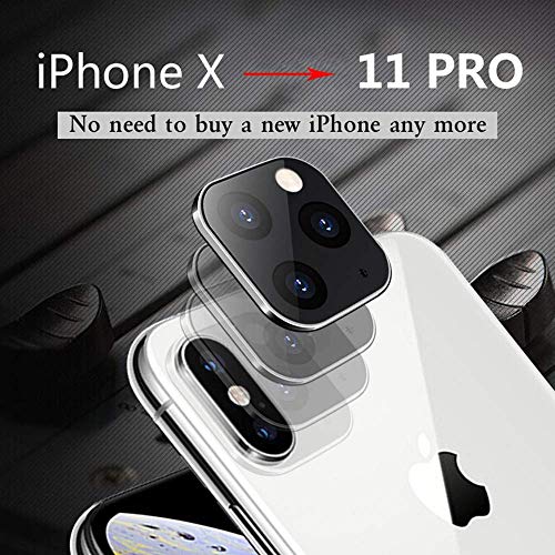 Product Cover COOLMOBIZ I Lens Film Camera HD Lens Protector for iPhone X, Ultra-Thin Tempered Glass Lens for iPhone X Change to iPhone 11 Pro, High Definition & Anti-Scratch Camera Tempered Glass Screen Protector