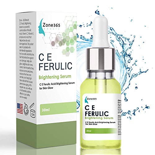 Product Cover Brightening Serum with Vitamin C E Ferulic and Hyaluronic Acid (Corrects Imperfections and Protects Skin)