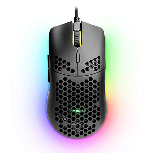 Product Cover CTBTBESE Z100 65G Gaming Mouse with Lightweight Honeycomb Shell, Ultralight Ultraweave Cable, PWM3360 12000 DPI Optical Sensor