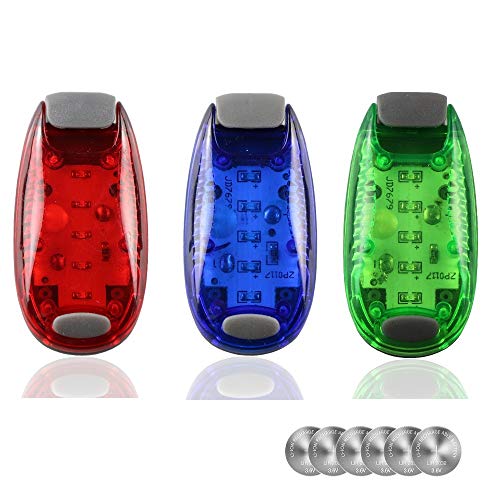 Product Cover Avando LED Safety Light Strobe Lights, Running Lights for Runners, Night Walking, Kids, Child, Woman, Dogs, Bike, Dog Collar, Best Flashing Warning Clip on Small Reflective Set (3PCS)