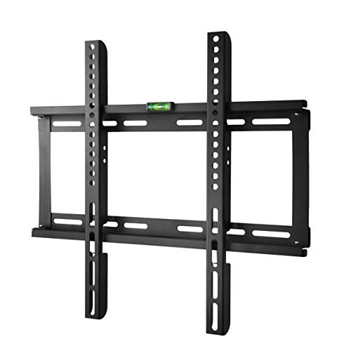 Product Cover Polarduck TV Wall Mount Bracket for 23-55 Inch, Flat to Wall Mount for VESA Compatible LED LCD Plasma, Low Profile & Space Saving, VESA Max 400 x 400, Min 100 x 100, 60 kg Max Weight Capacity