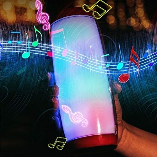 Product Cover COOLMOBIZ COOLMOBIZ Portable Speakers TG157 Bluetooth 4.2 Mini Portable Wireless Bluetooth Speaker with Melody Colorful Lights Mini Call Profile Stereo Support TF USB Card (Red)
