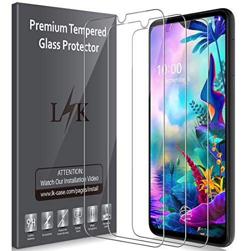 Product Cover LK [3 Pack] Screen Protector for LG G8X ThinQ Tempered Glass 9H Hardness Case Friendly HD Clear Film Bubble Free (Not for LG Dual Screen)