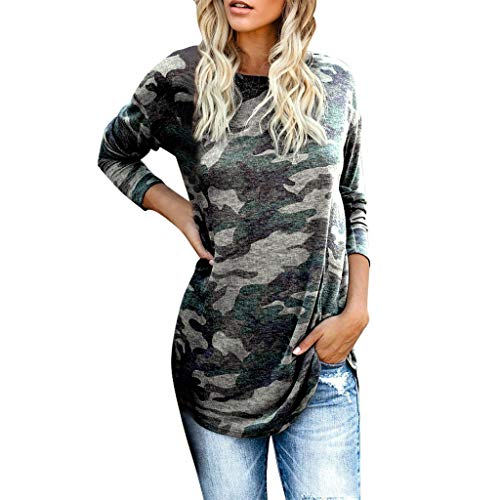 Product Cover BOLUOYI Women's Camouflage Print Shirt Pullover Blouses Long Sleeve Sweatshirt Tops